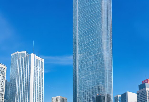 Vista sopra lo skyline infinito di Tokyo in una giornata di cielo azzurro Panoramica dal governo metropolitano di Tokyo