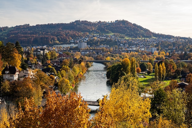 Vista su Berna in autunno