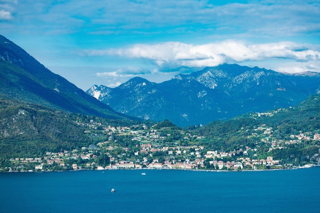 Vista su Menaggio sul Lago di Como Lecco Lombardia Italia