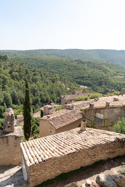 Vista sui tetti del villaggio