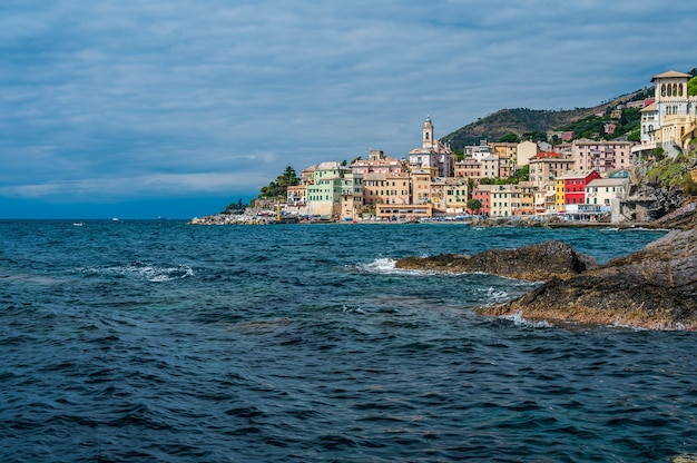 Vista sul borgo antico di Bogliasco, sulla Riviera Ligure