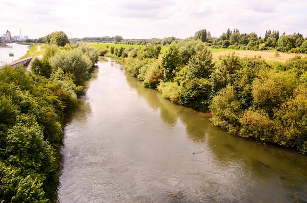 Vista sul fiume Hamm in Germania