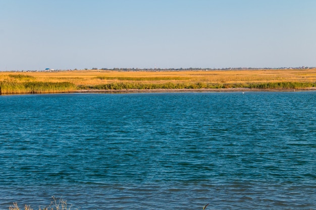 Vista sul lago Sivash Ucraina