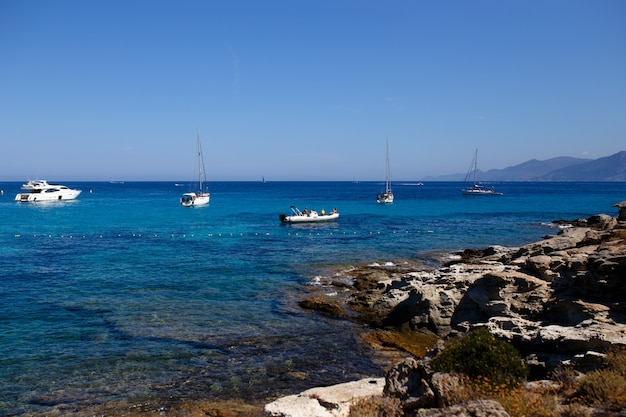 Vista sul mare della Corsica