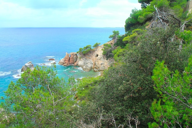 Vista sul mare nella località turistica di Lloret de Mar