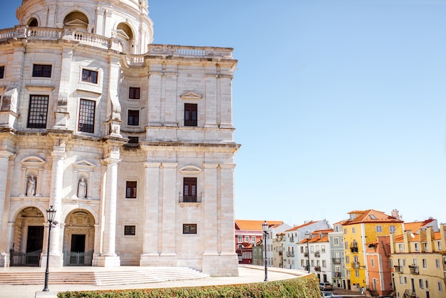 Vista sul Pantheon Nazionale edificio nel quartiere di Alfama nella città di Lisbona, Portugal