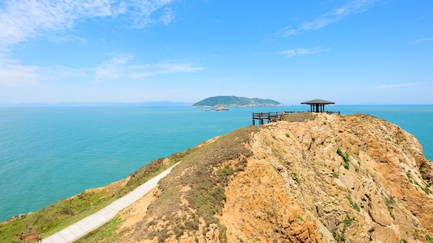 Vista sull&#39;isola Matsu di Taiwan.