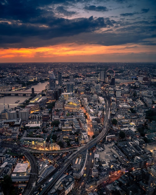 Vista sulla città di Londra