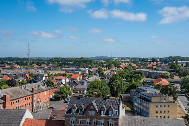 Vista sulla città di Vordingborg in Danimarca