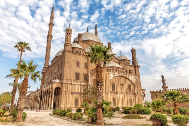 Vista sulla Grande Moschea di Mohammed Ali Pasha al Cairo.