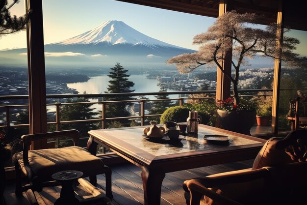 vista sulla montagna di Fuji vacanze giapponesi destinazione di viaggio fotografia professionale