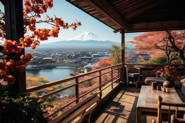 vista sulla montagna di Fuji vacanze giapponesi destinazione di viaggio fotografia professionale
