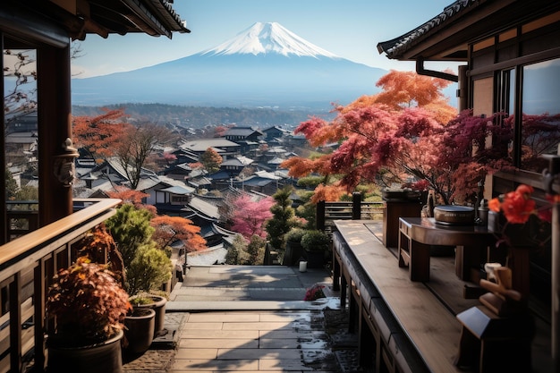 vista sulla montagna di Fuji vacanze giapponesi destinazione di viaggio fotografia professionale