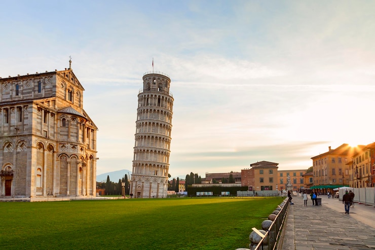 Foto vista sulla piazza dei miracoli