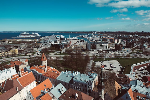 Vista sulla vecchia Tallinn