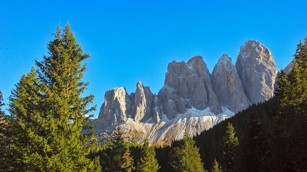 Vista sulle montagne dolomitiche in Alto Adige