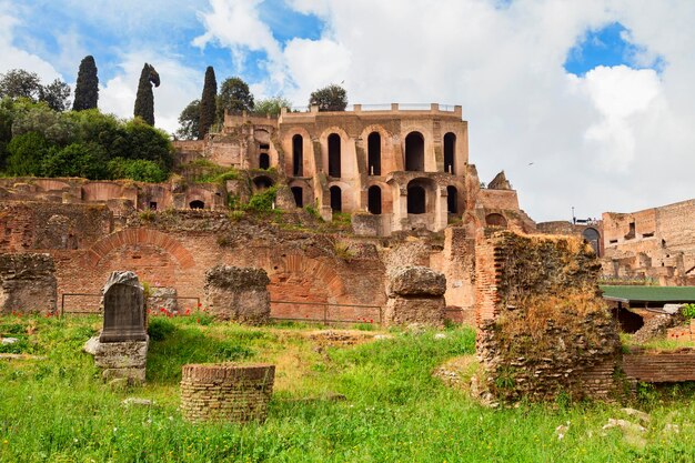 Vista sulle rovine del Palatino