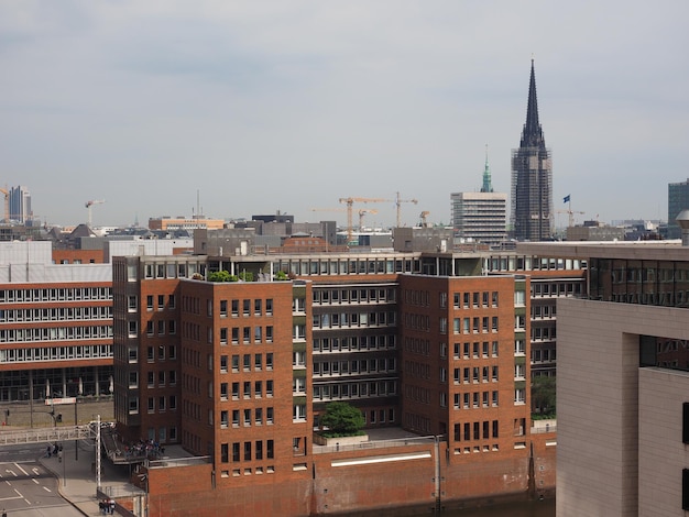 Vista sullo skyline di Amburgo