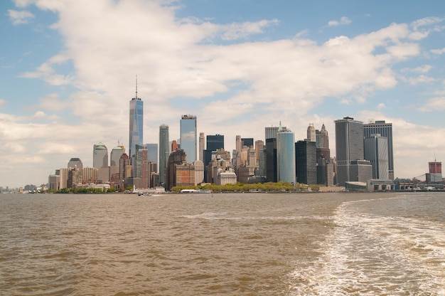 Vista sullo skyline di Manhattan New York