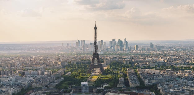 Vista sullo skyline di Parigi dalla torre di Montparnass