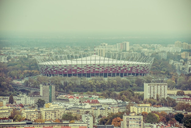 Vista sullo stadio nazionale di Varsavia