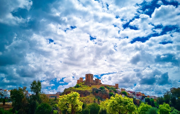 Viste dal Parque de la Retama del castello di Alcal de Guadaira a Siviglia