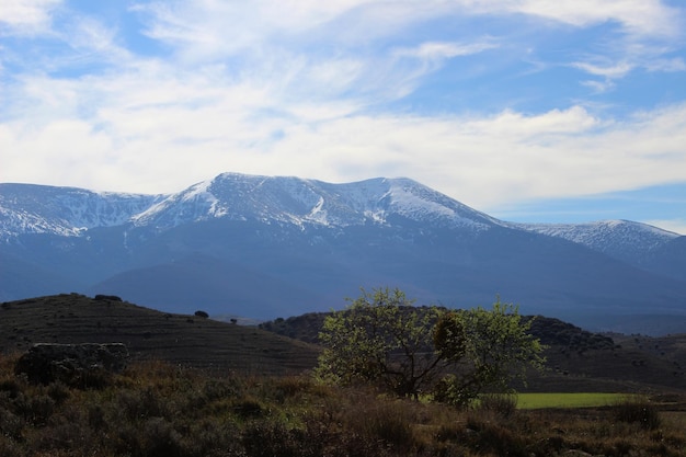 Viste del Parco Naturale del Moncayo, montagna del sistema iberico a Saragozza