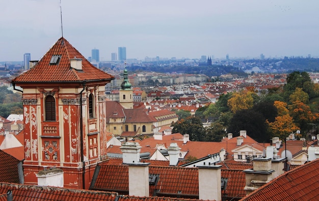 Viste della città europea dall'alto