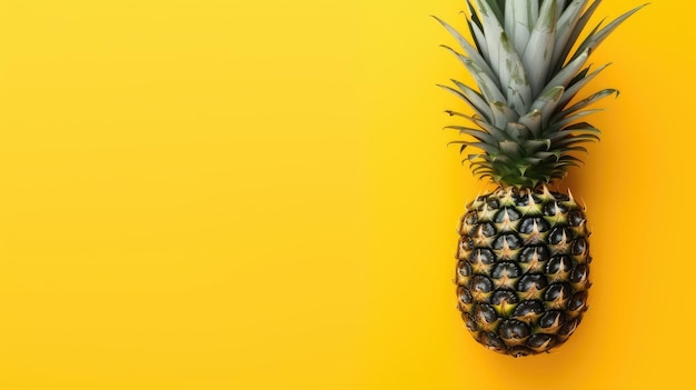 Visualizza lo sfondo di frutti di ananas che trasudano colori vivaci e dolcezza succosa