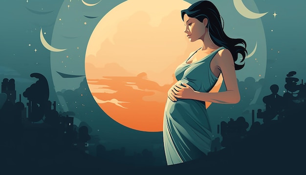 Visualizzazione creativa del mese della gravidanza minima e della consapevolezza della perdita infantile