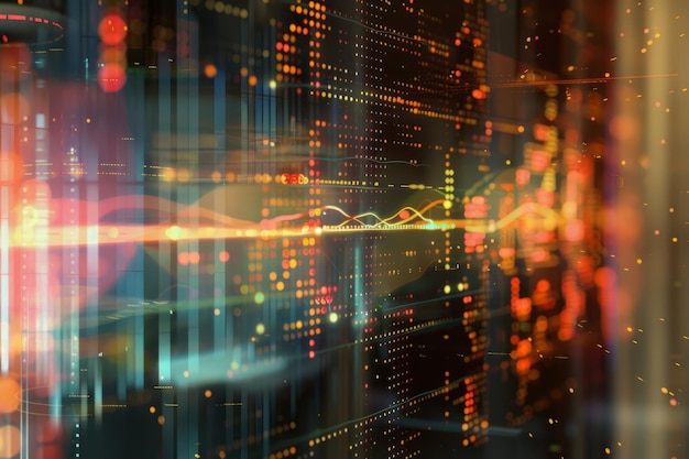 Visualizzazione di dati bioinformatici che mostrano sequenze genetiche