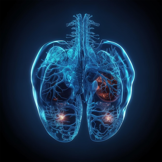 Visualizzazione medica imaging fenotipico fegato umano