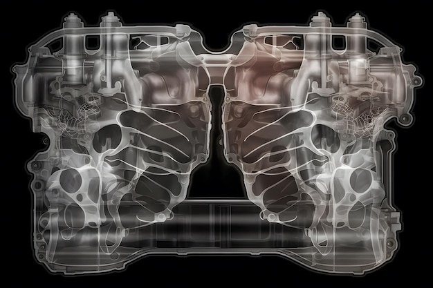 Visualizzazione motoria rete neurale digitale ai generata