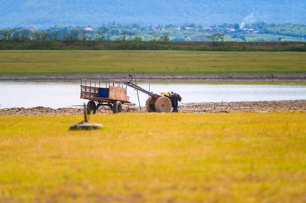 Vita di vista del paesaggio della campagna Tailandia.