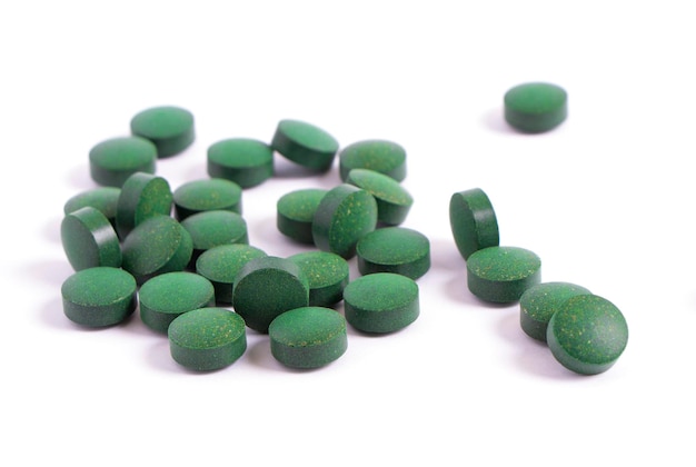 Vitamine antiossidanti Spirulina verde Clorella integratori alimentari superfood verdi naturali