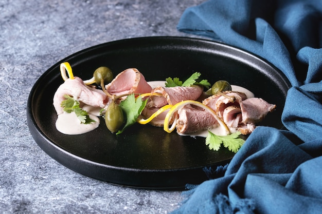 Vitello con salsa di tonno vitello tonnato