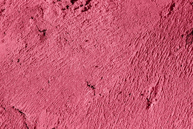 Viva Magenta Colore dell'anno 2023 Tonica Foto di cemento naturale vecchio muro texture Cemento superficie Orizzontale Astratto sfondo vuoto