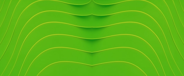 Vivid Lime Green abstract background artistico linee curve della pila di contenitori