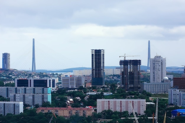 Vladivostok vista del ponte della città