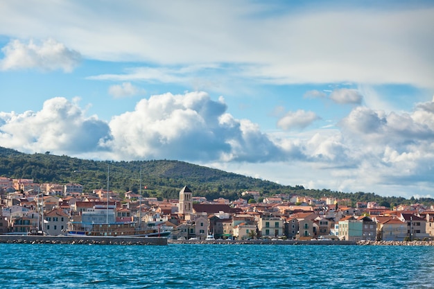 Vodice Croazia vista dal mare