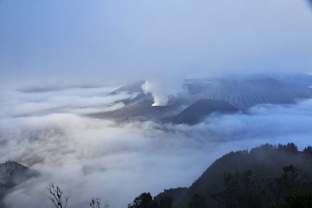 Volcano Bromo nell'isola di Java, Indonesia