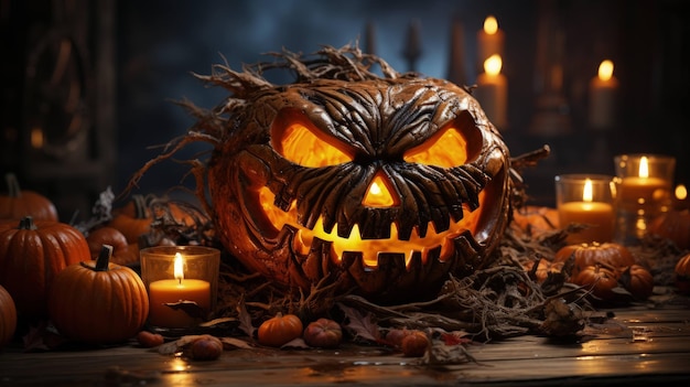 volti di paura che creano maschere terrificanti per Halloween