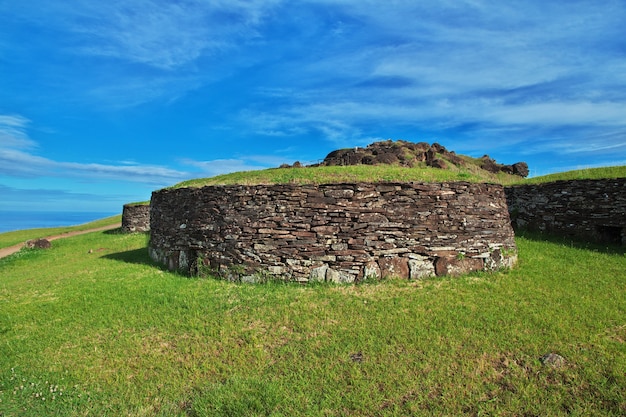 Vulcano Rano Kau a Rapa Nui, Isola di Pasqua, Cile