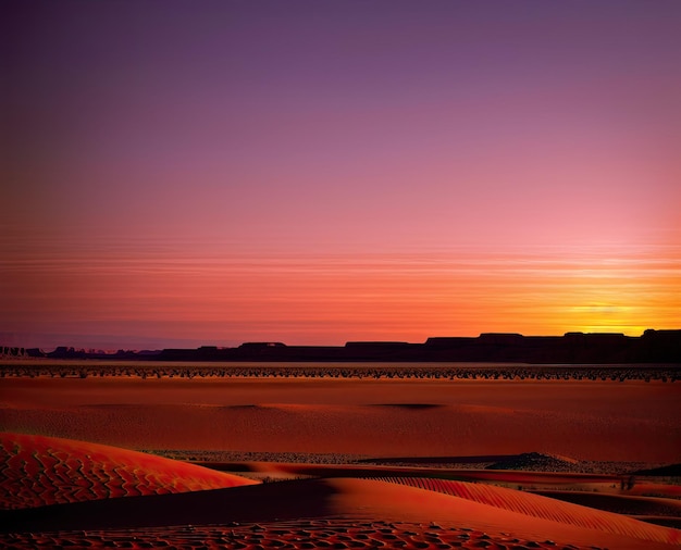 wadi irannovember sabbia sabbia nazionale deserto tramonto con strisce rosse