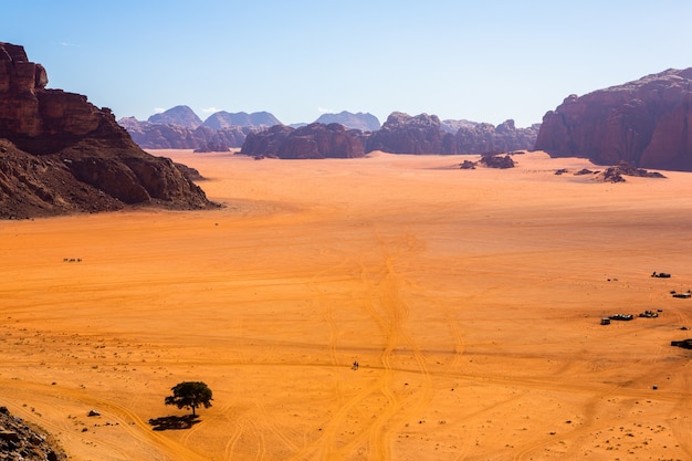 Wadi Rum Desert in Giordania