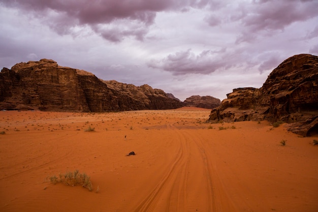 Wadi Rum Desert in Giordania