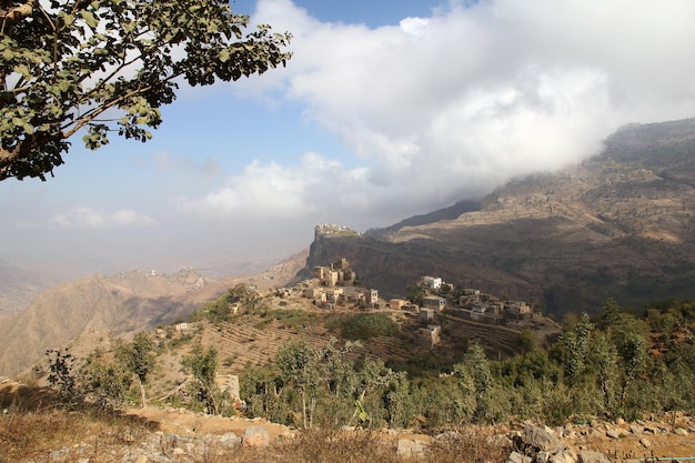 Wadi Sara nelle montagne Yemen