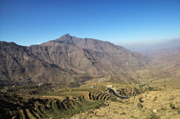 Wadi Sara nelle montagne Yemen