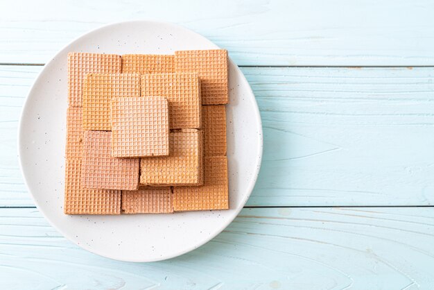 wafer al cioccolato con crema al cioccolato