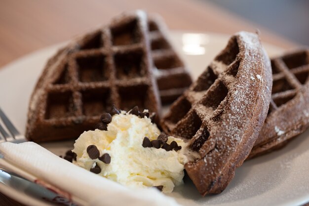 Waffle al cioccolato